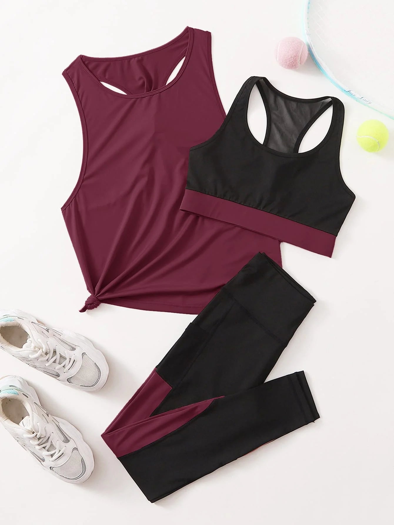 Conjunto Academia 3 Peças Marcela