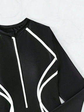 Maiô Zíper Frontal Binding