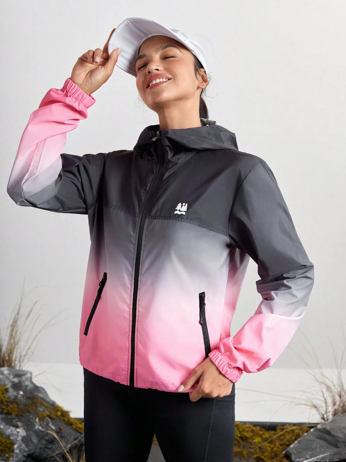 Corta-Vento Casual Com Capuz Julia