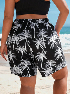 Shorts Casuais de Praia Plus Size Manu