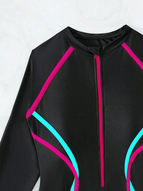 Maiô Zíper Frontal Binding