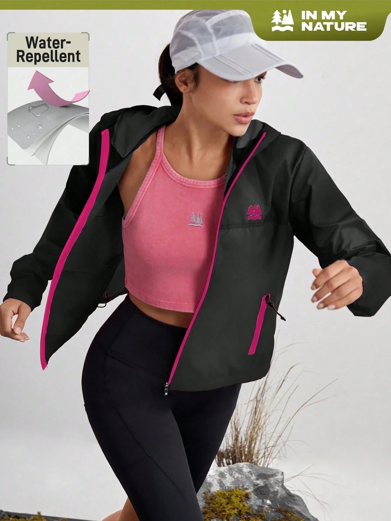 Corta-Vento Casual Com Capuz Julia