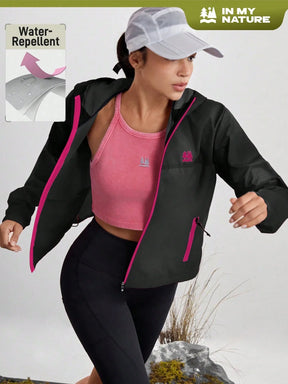 Corta-Vento Casual Com Capuz Julia