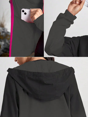 Corta-Vento Casual Com Capuz Julia