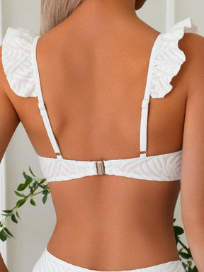 Biquíni Texturizado Com Babado