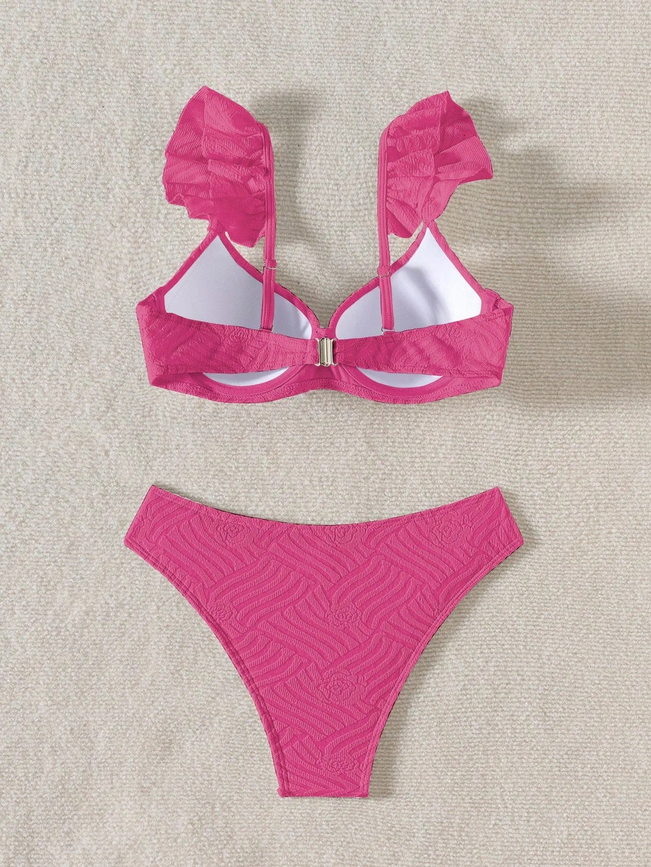 Biquíni Texturizado Com Babado G