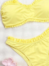 Biquíni Amarelo Com Babado