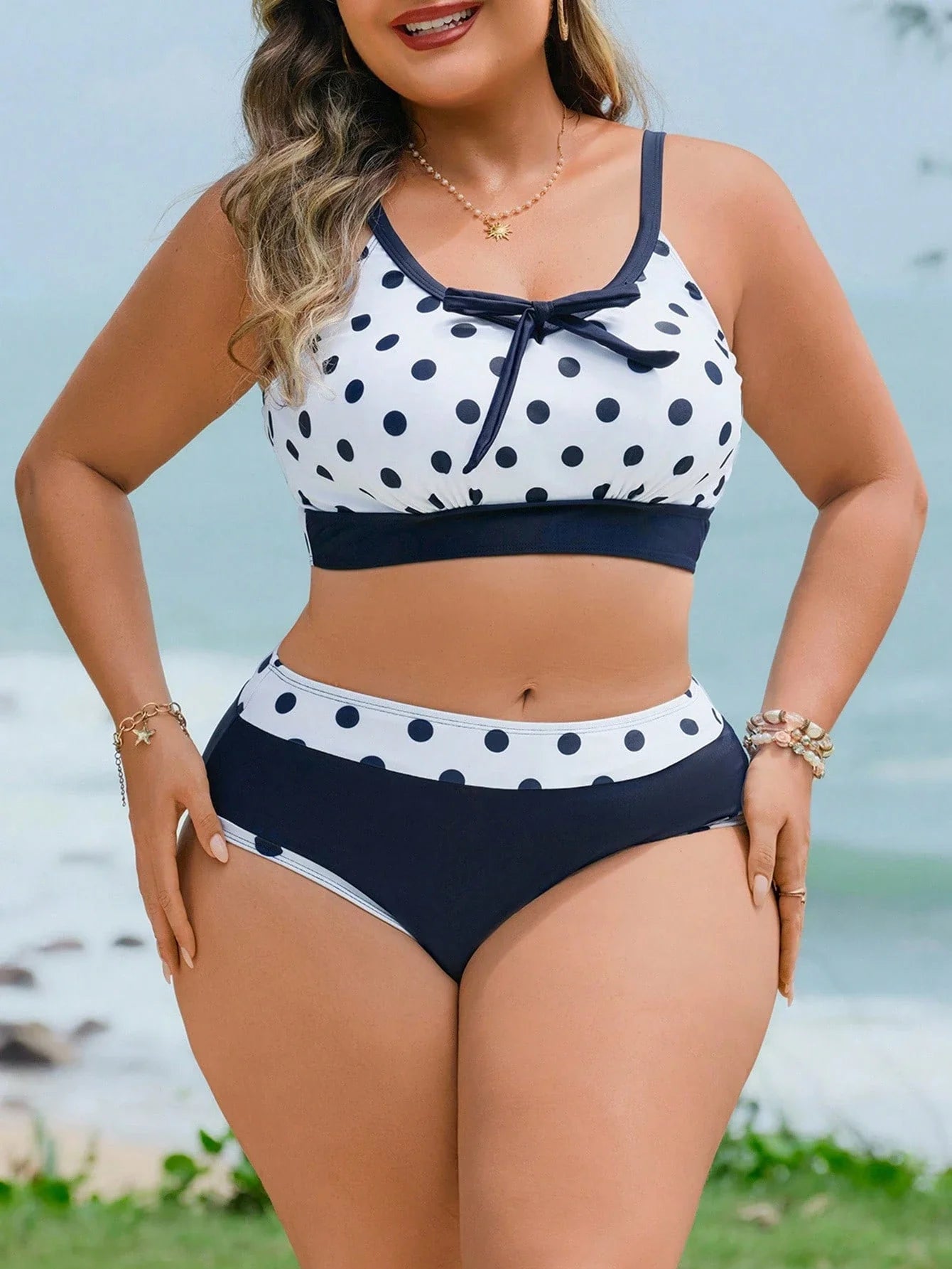 Biquíni Plus Size Poá