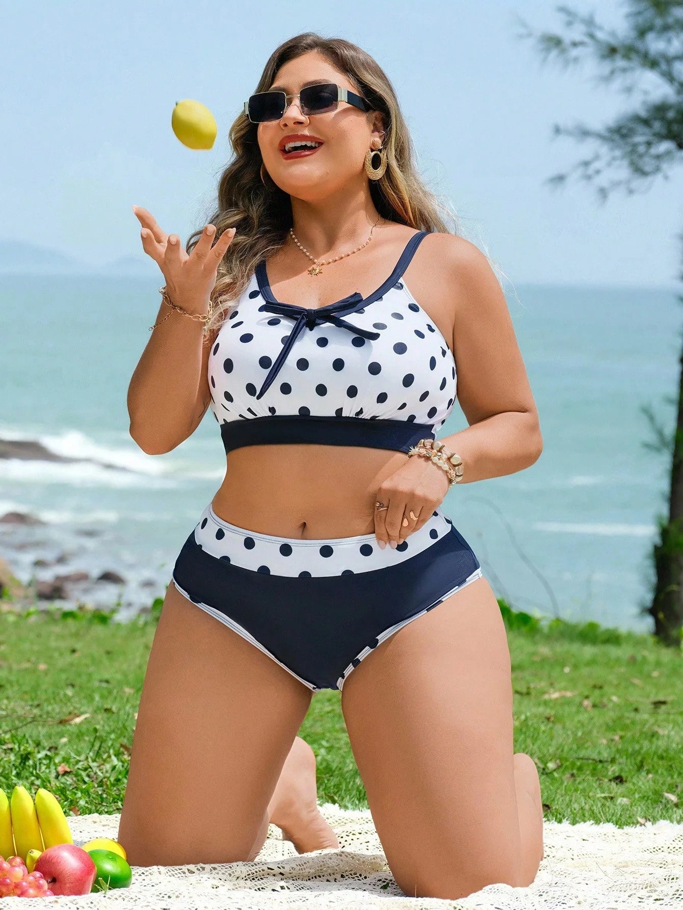 Biquíni Plus Size Poá