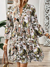 Vestido de Botões com Estampa Floral