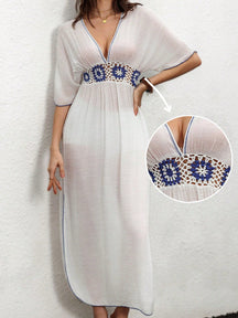 Saída de Praia - Vestido Cobridor de Crochê