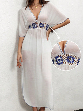 Saída de Praia - Vestido Cobridor de Crochê